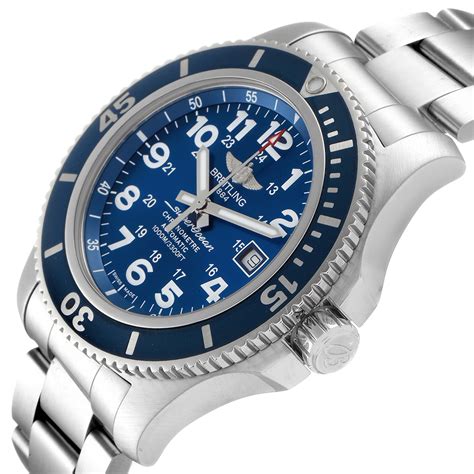 breitling superocean ii 44mm gun blue|breitling superocean 44 automatic chronograph.